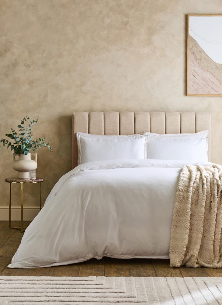 Francis fluted upholstered bed handmade in Manchester