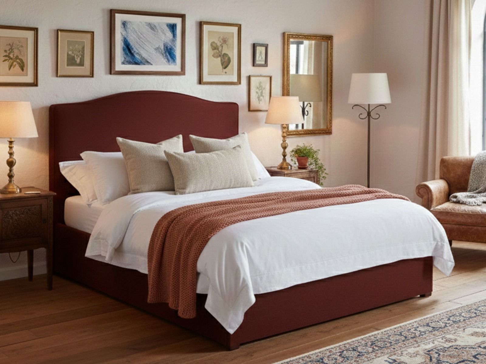 Duffy Arched Upholstered Bed