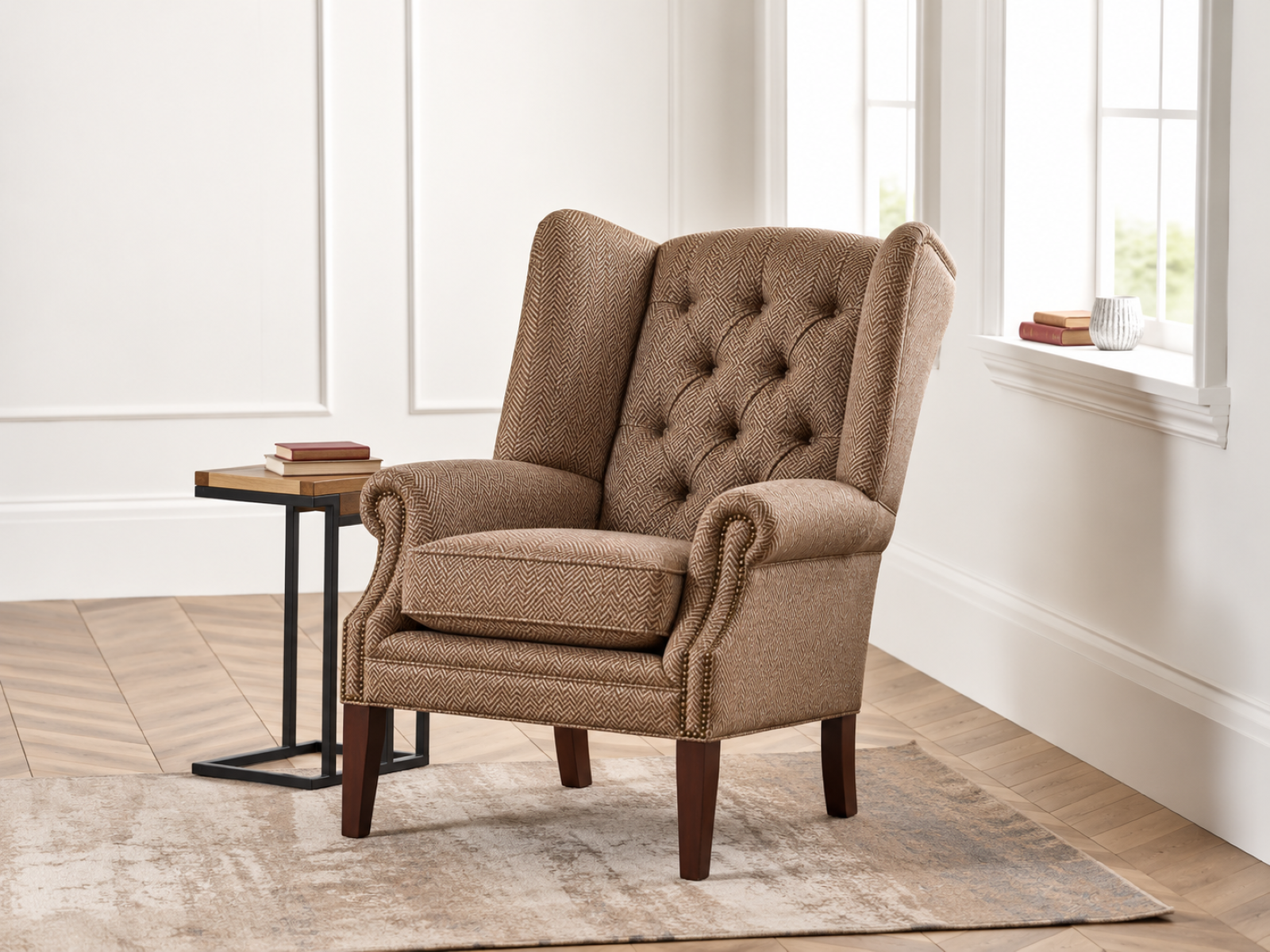 Harewood Traditional Fabric Wingchair