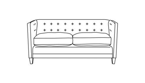 Lovell Fabric Sofa Bed 3 Seater