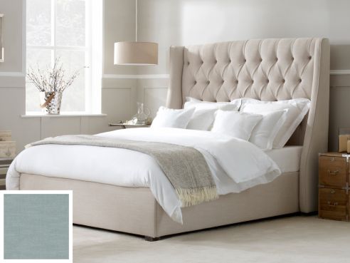 Austen King Bed - Amalfi Blue