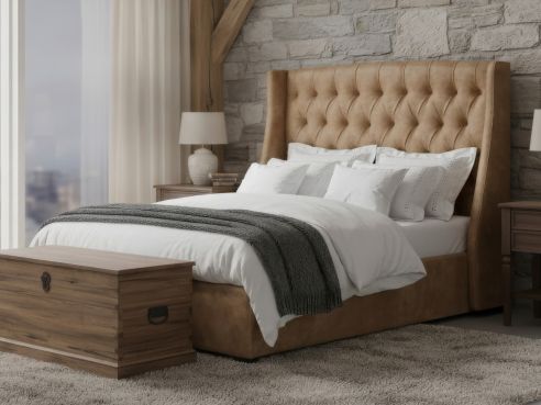 Austen Leather Bed