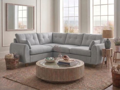 Harbour Fabric L Shaped Sofa Bed
