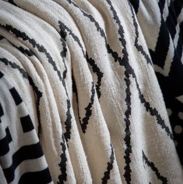 Scandi Cotton Sherpa Throw