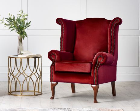 Fabric Wing Chair