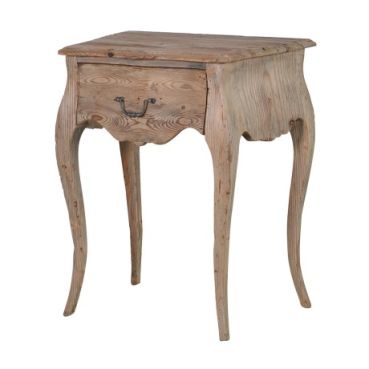 Colonial Reclaimed Pine Bedside Table, Antique Pine Side Table Uk