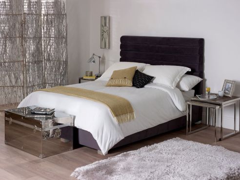 BYRON VELVET KING BED