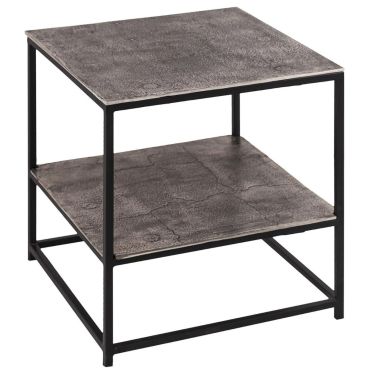 Linear Silver Side Table