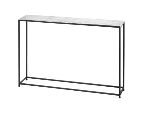 Linear Silver Console Table