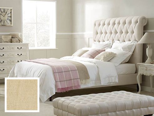 Bronte Double Bed - Finesse Cream