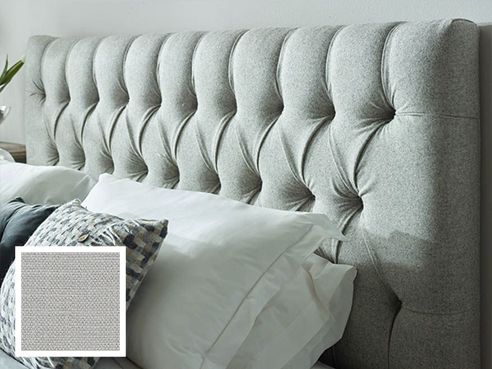 LAWRENCE SUPER KING HEADBOARD - HARBOUR SILVER